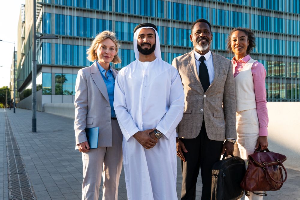 Business people in Doha Archibus Middle East